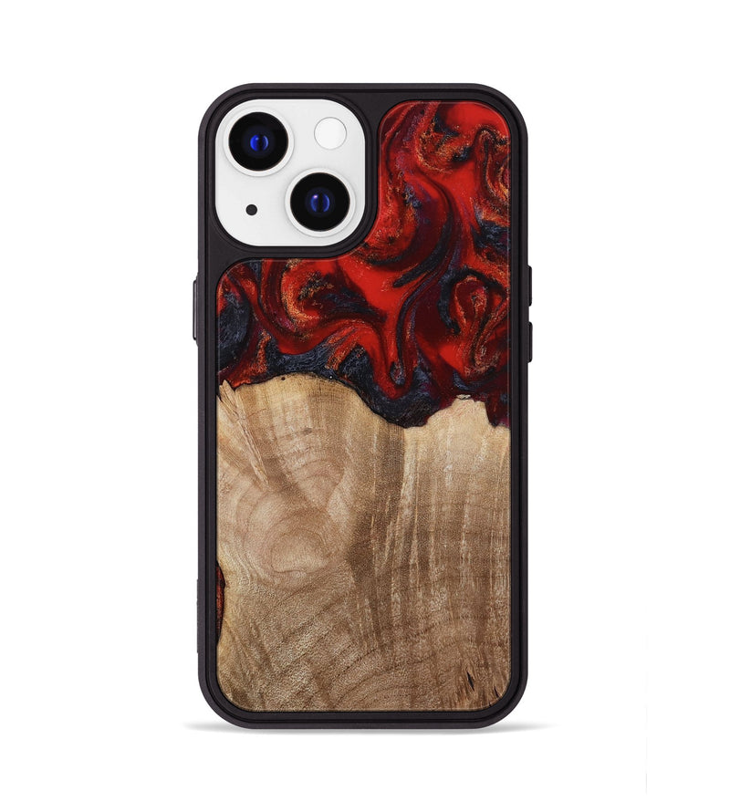 iPhone 13 Wood Phone Case - Adela (Red, 813860)