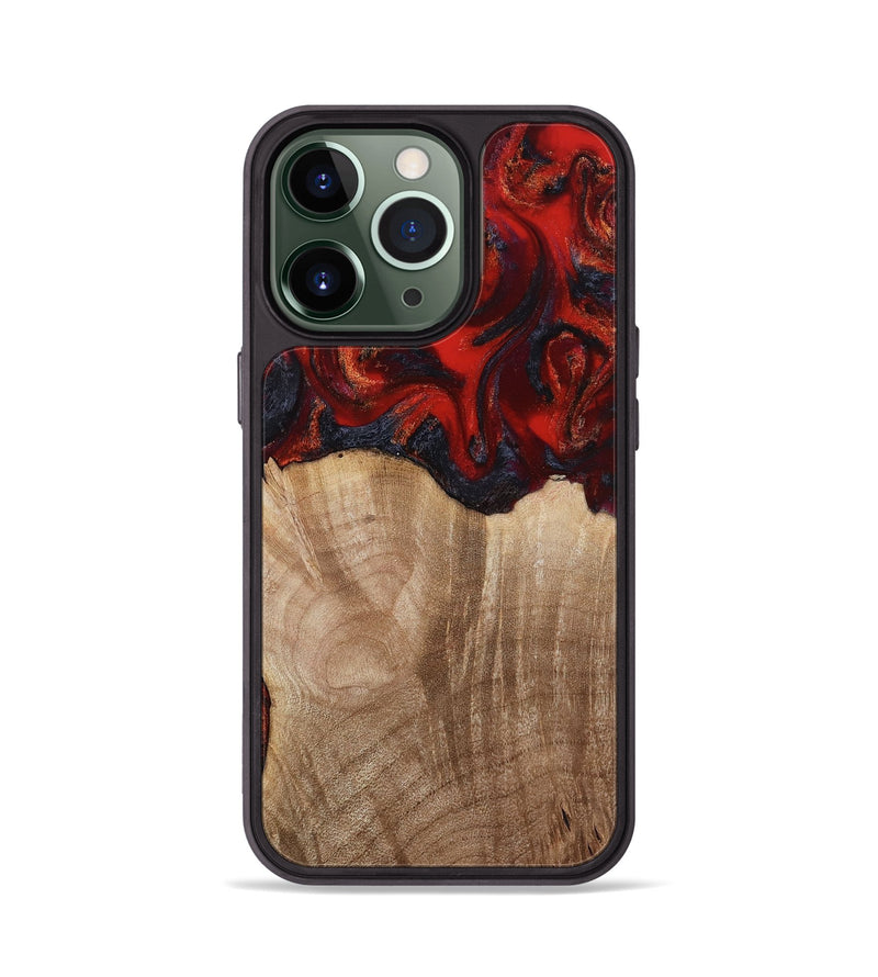 iPhone 13 Pro Wood Phone Case - Adela (Red, 813860)