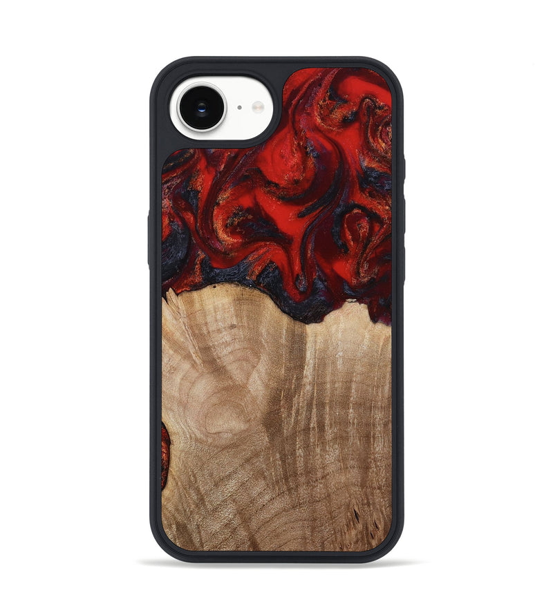iPhone 16e Wood Phone Case - Adela (Red, 813860)