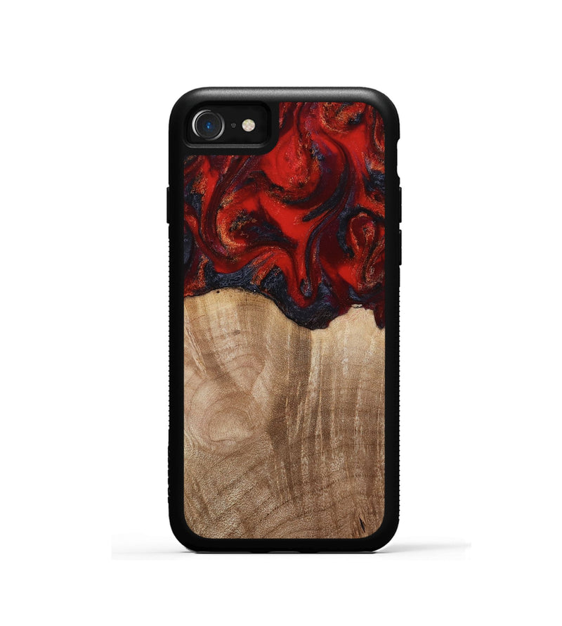 iPhone SE Wood Phone Case - Adela (Red, 813860)