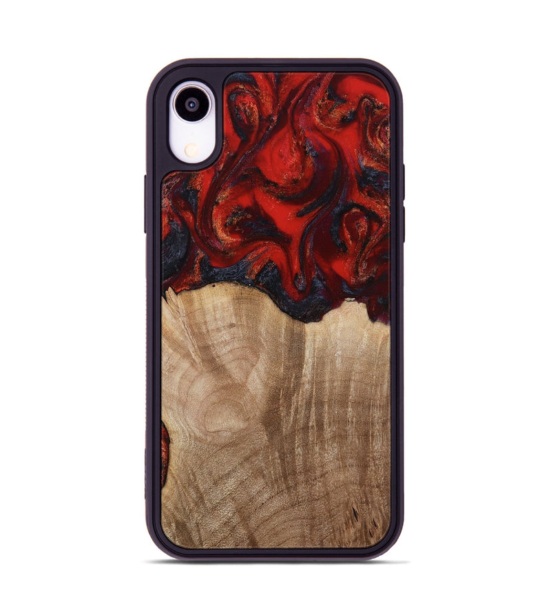 iPhone Xr Wood Phone Case - Adela (Red, 813860)