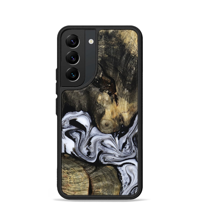 Galaxy S22 Wood Phone Case - Halley (Black & White, 813873)