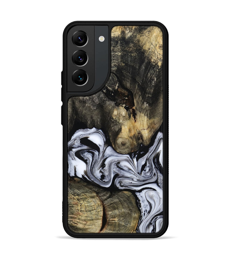 Galaxy S22 Plus Wood Phone Case - Halley (Black & White, 813873)