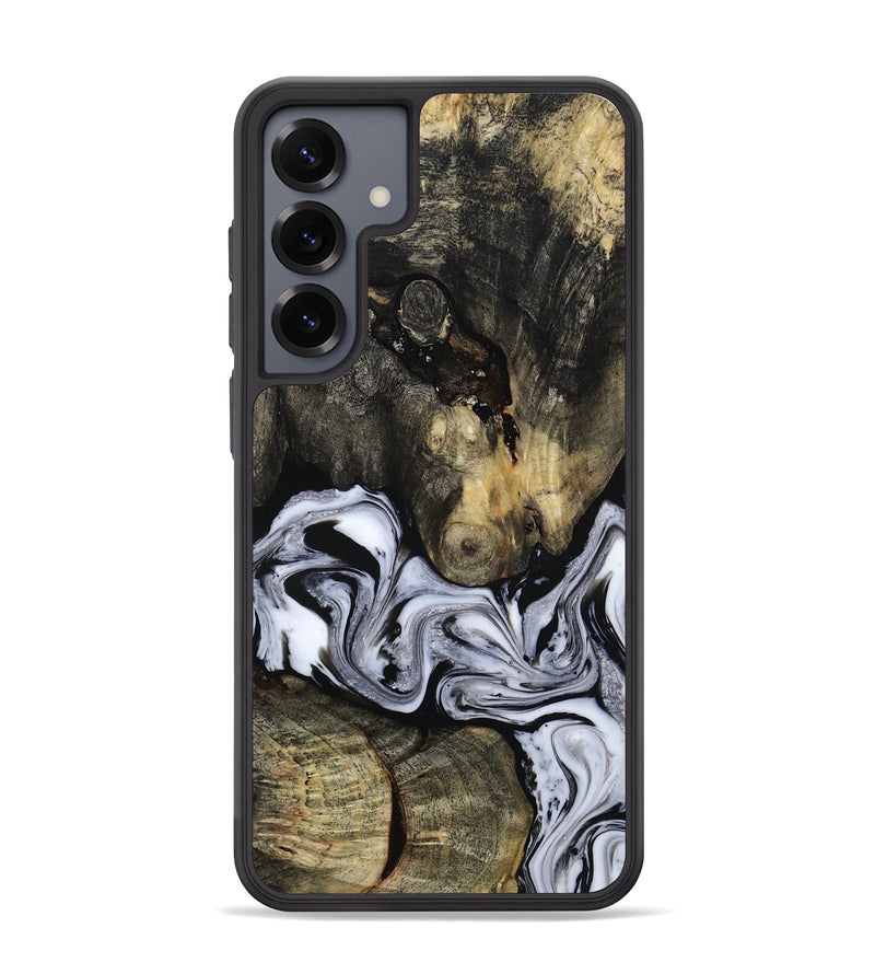 Galaxy S25 Plus Wood Phone Case - Halley (Black & White, 813873)
