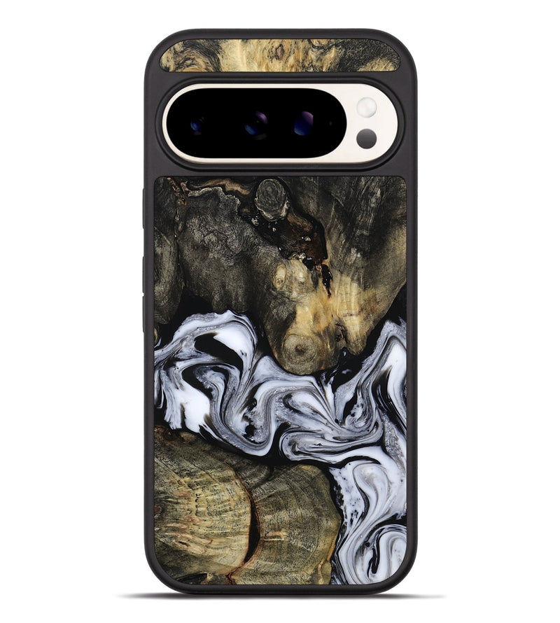 Pixel 9 Pro XL Wood Phone Case - Halley (Black & White, 813873)
