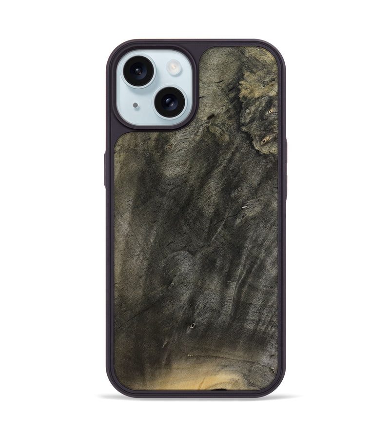iPhone 15 Wood Phone Case - Easton (Wood Burl, 813889)