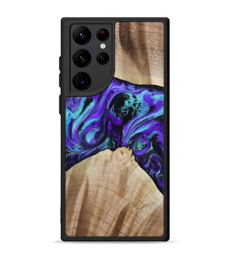 Galaxy S22 Ultra Wood Phone Case - Blaine (Purple, 813893)