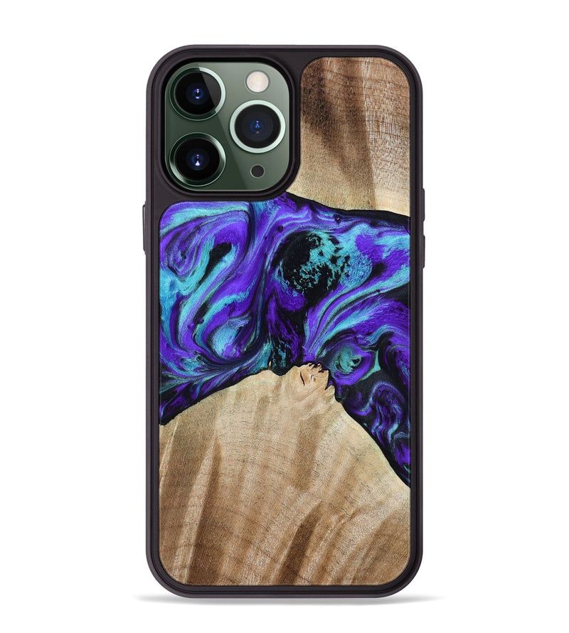 iPhone 13 Pro Max Wood Phone Case - Blaine (Purple, 813893)
