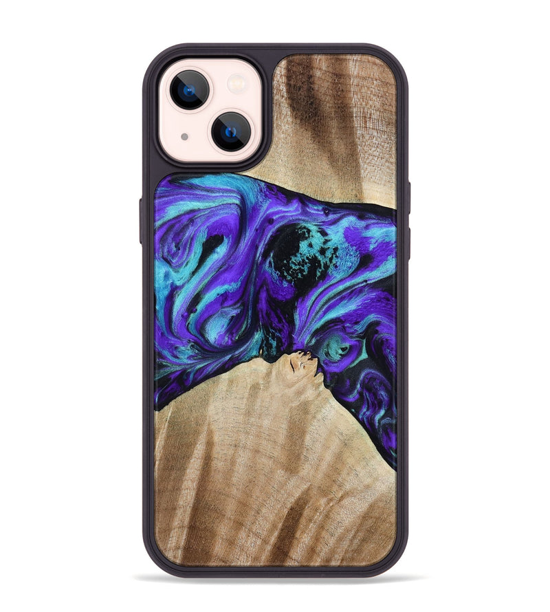 iPhone 14 Plus Wood Phone Case - Blaine (Purple, 813893)