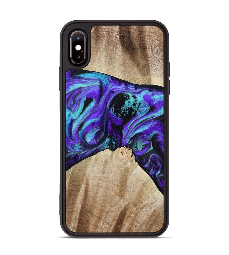 iPhone Xs Max Wood Phone Case - Blaine (Purple, 813893)
