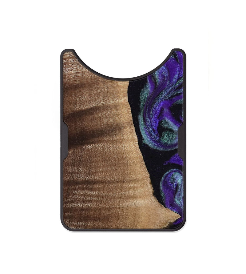 Alloy Wood Wallet - Peggy (Purple, 813894)