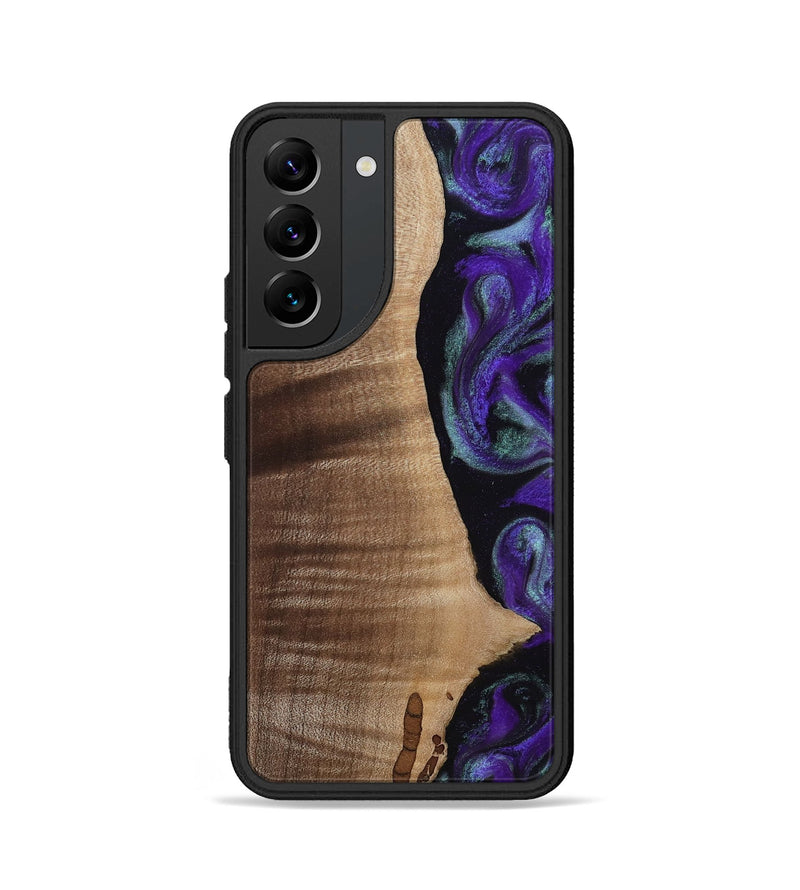 Galaxy S22 Wood Phone Case - Peggy (Purple, 813894)
