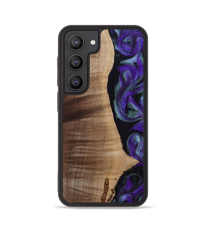 Galaxy S23 Wood Phone Case - Peggy (Purple, 813894)
