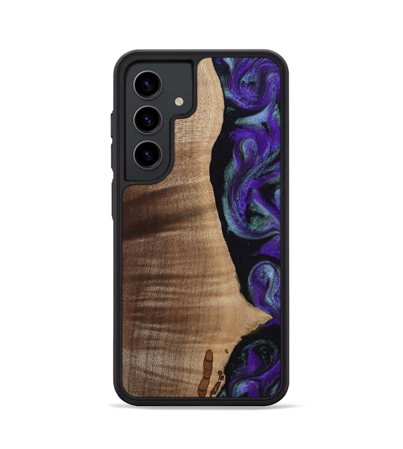 Galaxy S24 Wood Phone Case - Peggy (Purple, 813894)