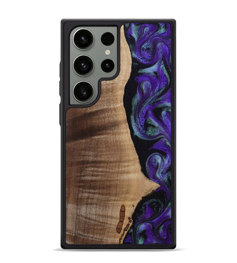 Galaxy S24 Ultra Wood Phone Case - Peggy (Purple, 813894)