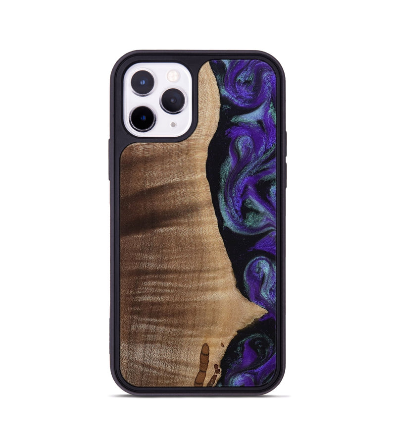 iPhone 11 Pro Wood Phone Case - Peggy (Purple, 813894)