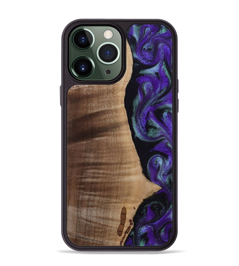 iPhone 13 Pro Max Wood Phone Case - Peggy (Purple, 813894)