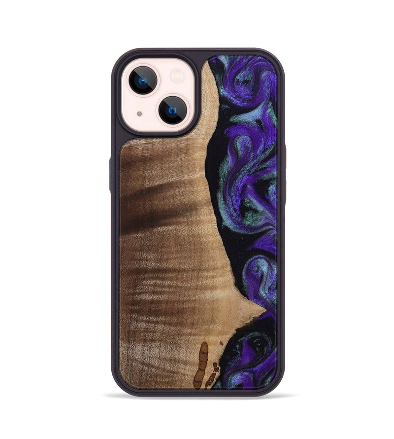 iPhone 14 Wood Phone Case - Peggy (Purple, 813894)