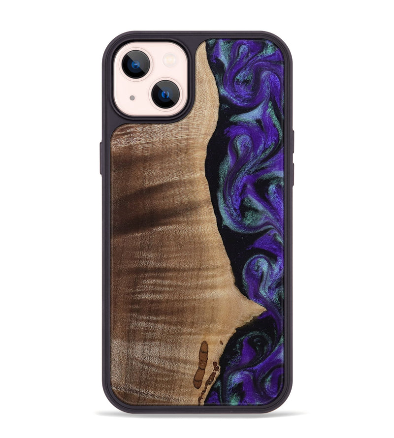 iPhone 14 Plus Wood Phone Case - Peggy (Purple, 813894)