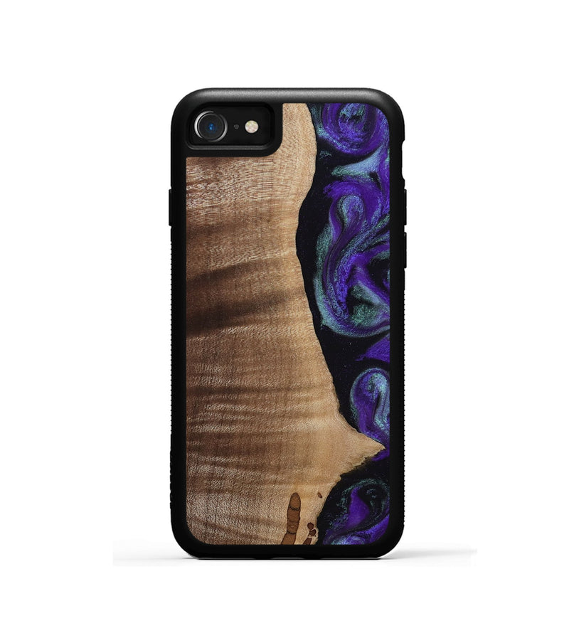 iPhone SE Wood Phone Case - Peggy (Purple, 813894)