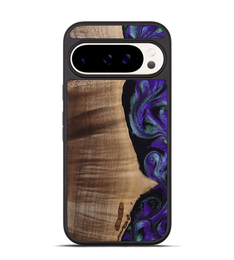 Pixel 9 Wood Phone Case - Peggy (Purple, 813894)