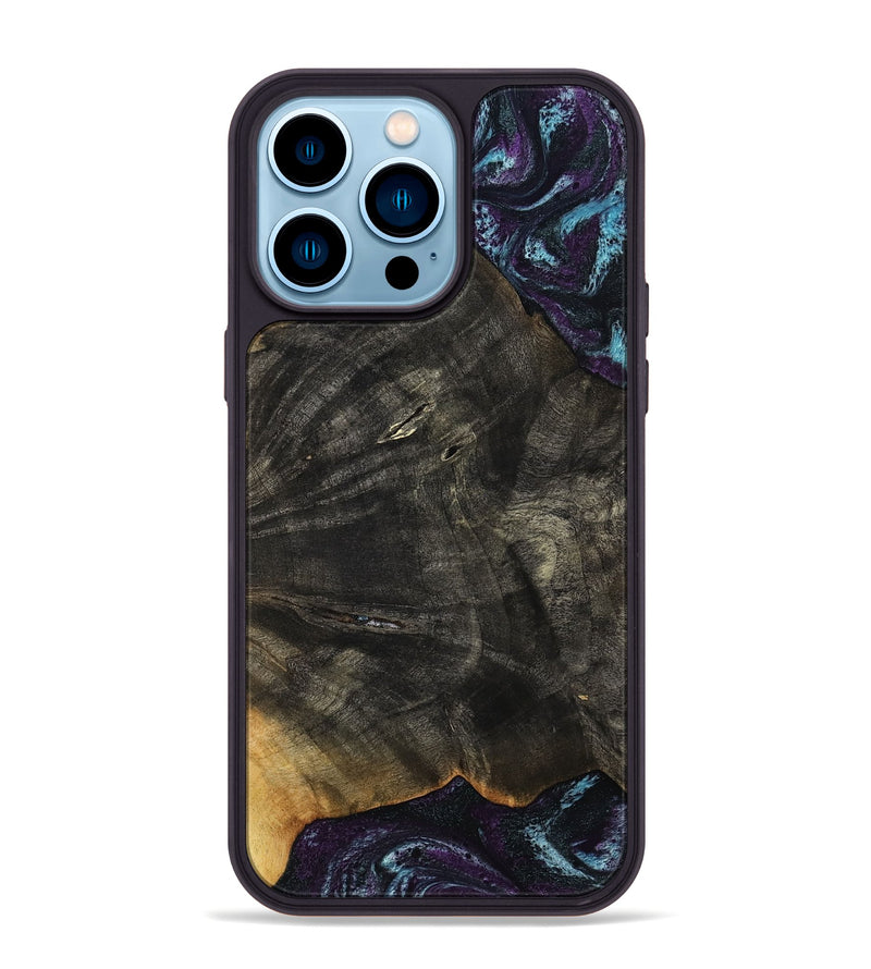 iPhone 14 Pro Max Wood Phone Case - Maeve (Purple, 813896)