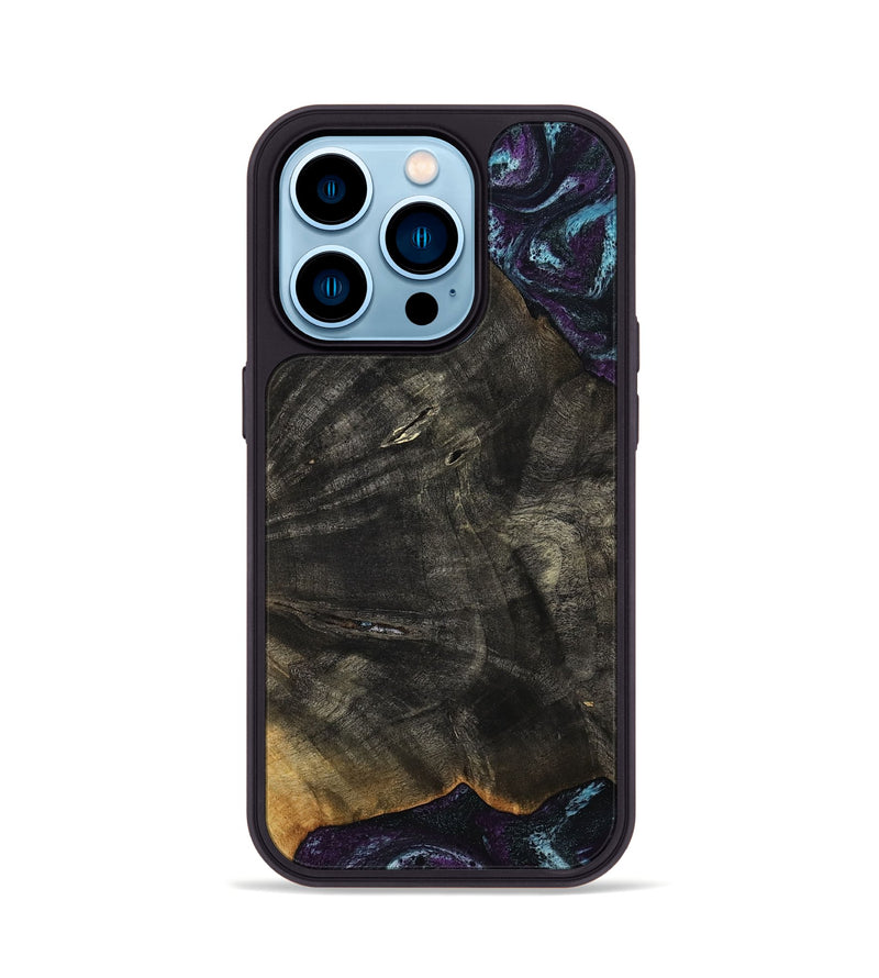 iPhone 14 Pro Wood Phone Case - Maeve (Purple, 813896)