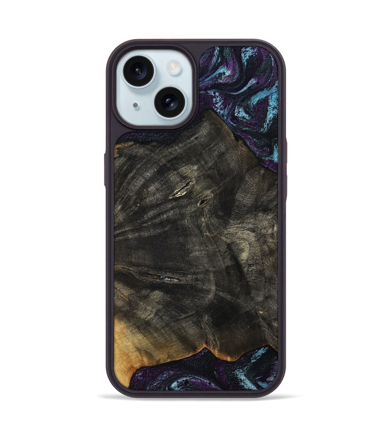 iPhone 15 Wood Phone Case - Maeve (Purple, 813896)