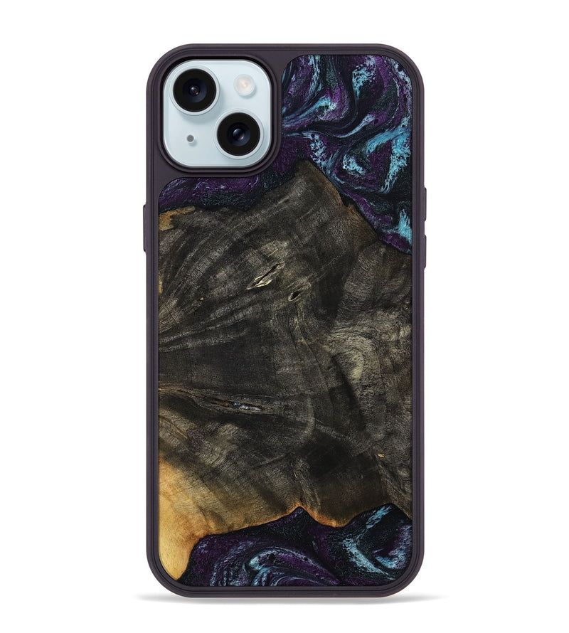 iPhone 15 Plus Wood Phone Case - Maeve (Purple, 813896)