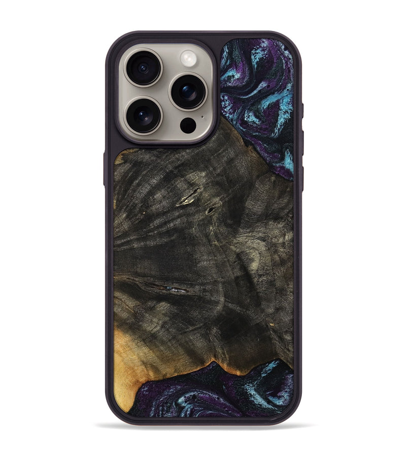 iPhone 15 Pro Max Wood Phone Case - Maeve (Purple, 813896)