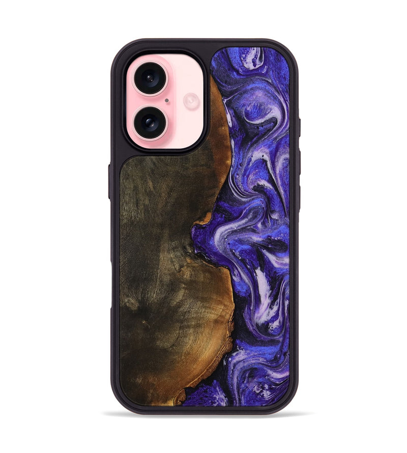 iPhone 16 Wood Phone Case - Eris (Purple, 813897)