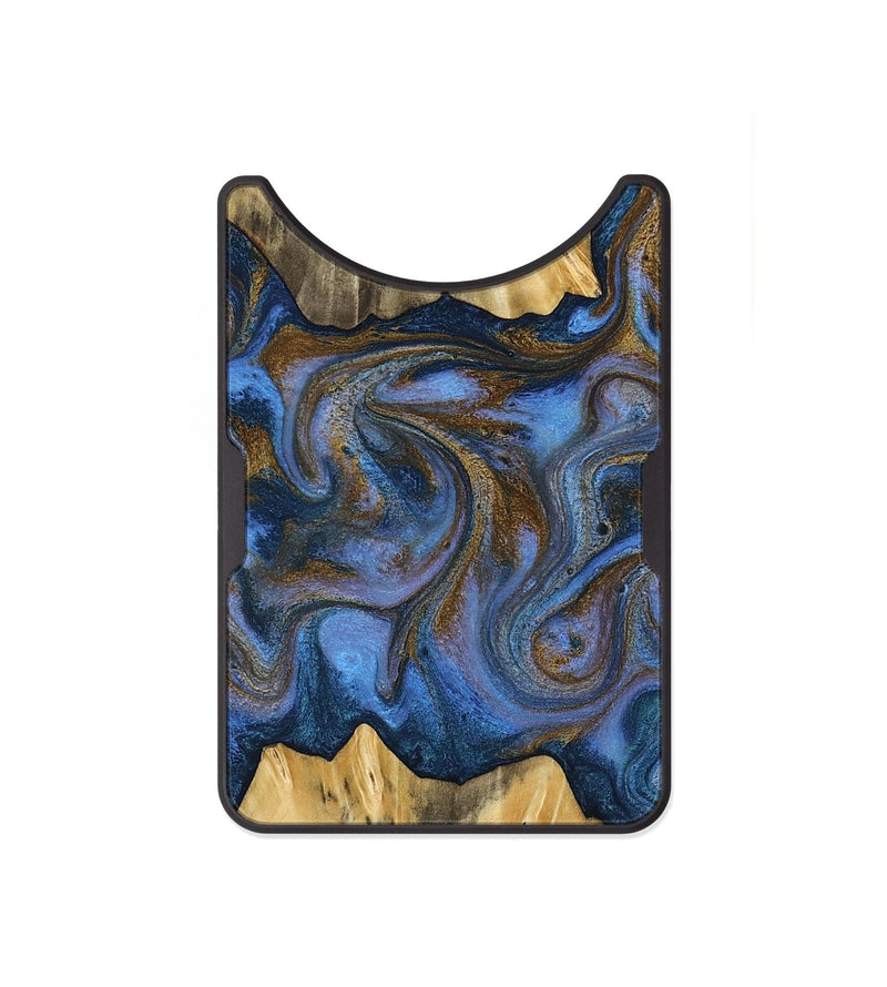 Alloy Wood Wallet - Florine (Teal & Gold, 813923)
