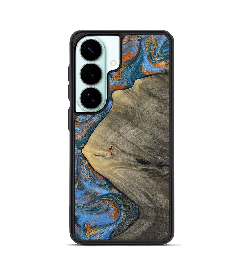 Galaxy S26 Wood Phone Case - Waverly (Teal & Gold, 813933)