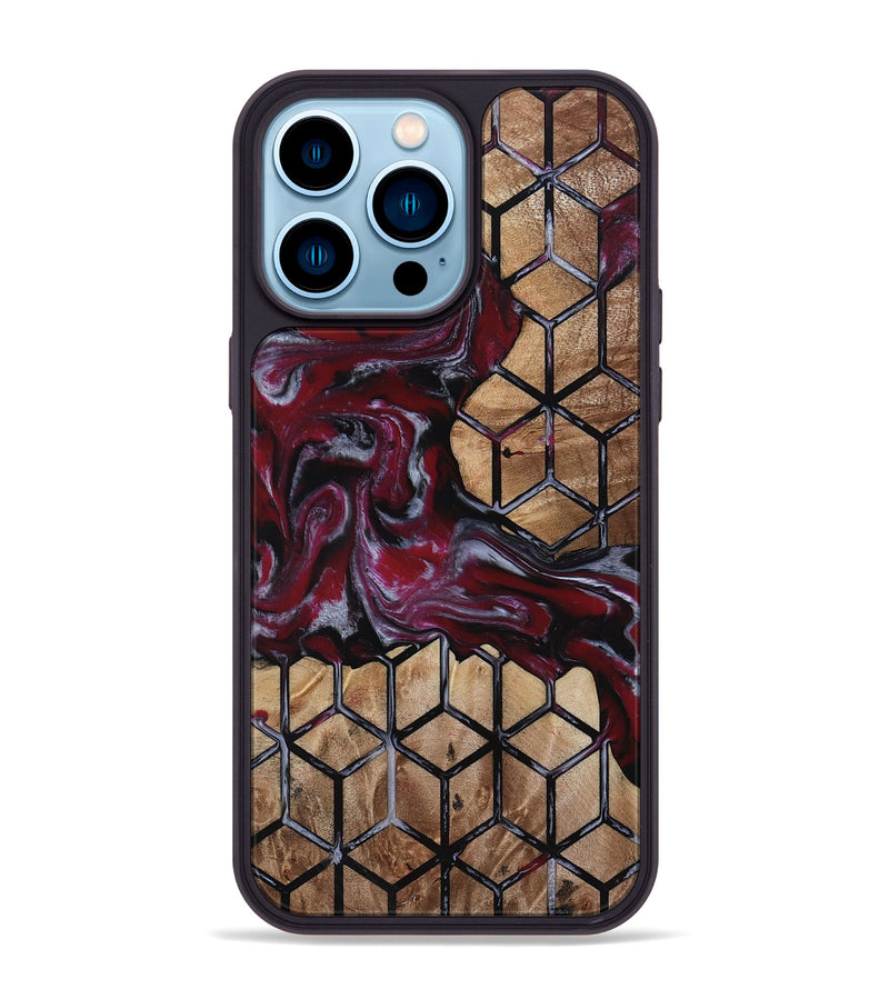 iPhone 14 Pro Max Wood Phone Case - Toni (Pattern, 813970)