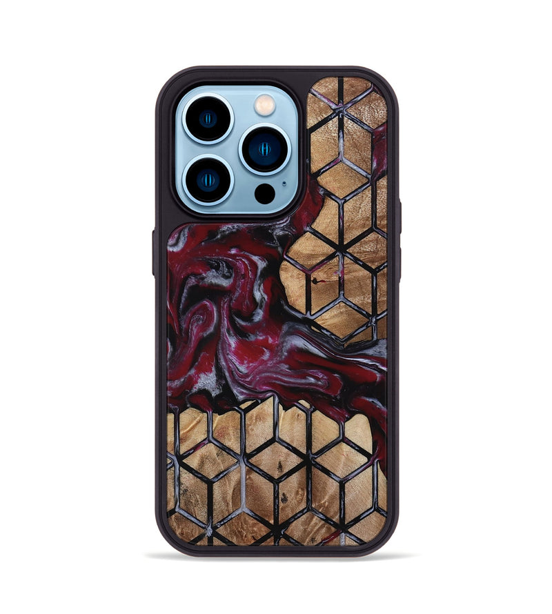 iPhone 14 Pro Wood Phone Case - Toni (Pattern, 813970)