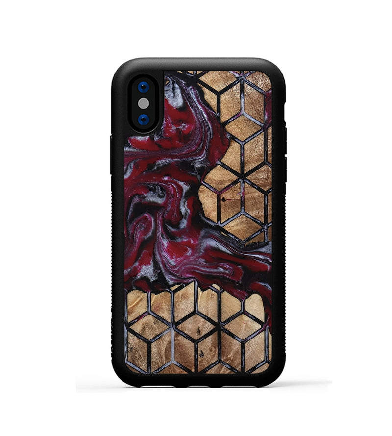iPhone Xs Wood Phone Case - Toni (Pattern, 813970)