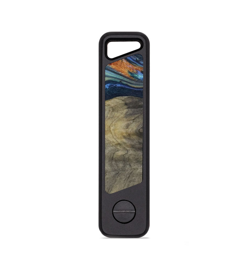 EDC Wood KeyHolder - Maxine (Teal & Gold, 814033)