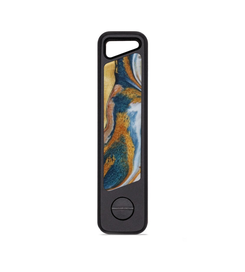 EDC Wood KeyHolder - Arturo (Teal & Gold, 814101)