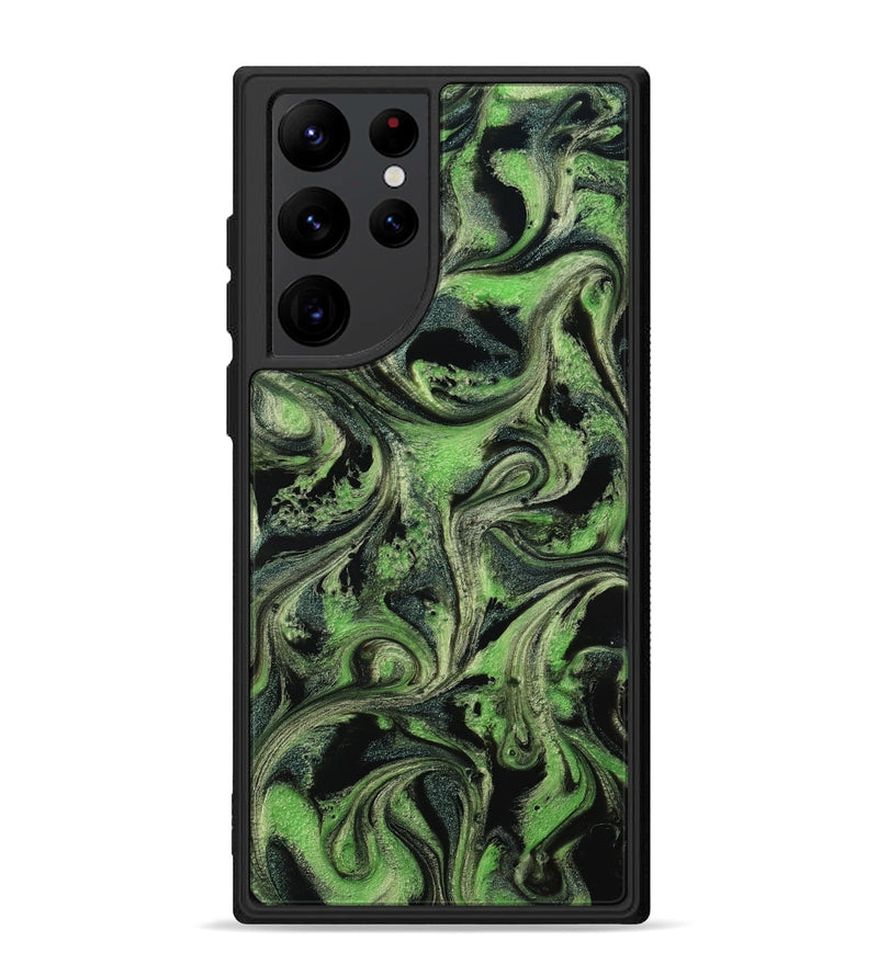 Galaxy S22 Ultra ResinArt Phone Case - April (Green, 814108)