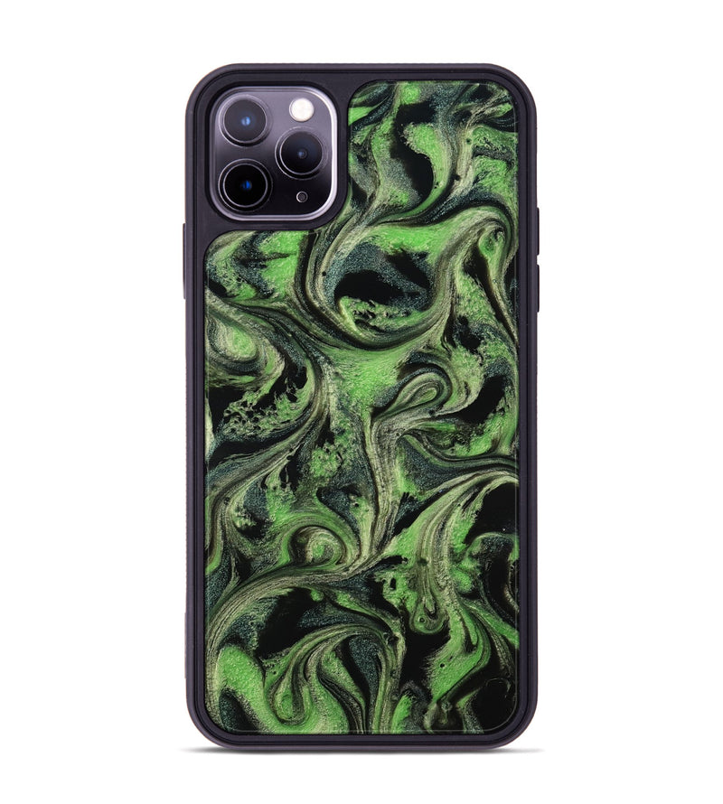 iPhone 11 Pro Max ResinArt Phone Case - April (Green, 814108)