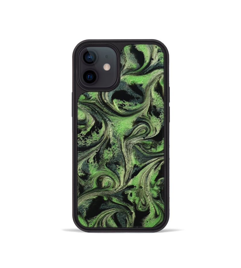 iPhone 12 mini ResinArt Phone Case - April (Green, 814108)