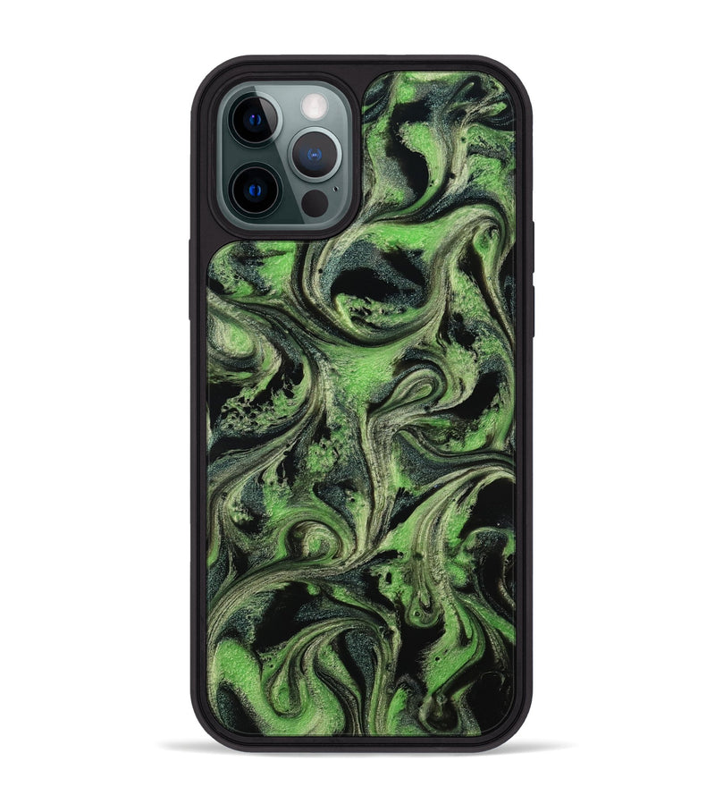 iPhone 12 Pro Max ResinArt Phone Case - April (Green, 814108)