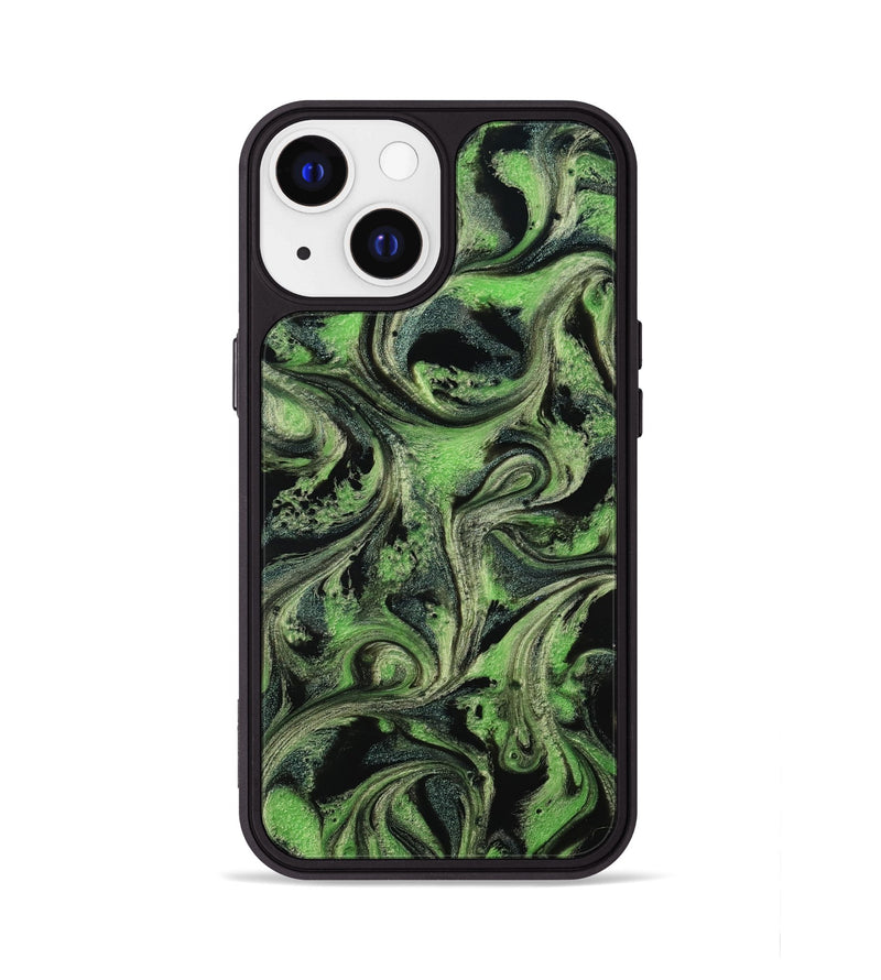 iPhone 13 ResinArt Phone Case - April (Green, 814108)