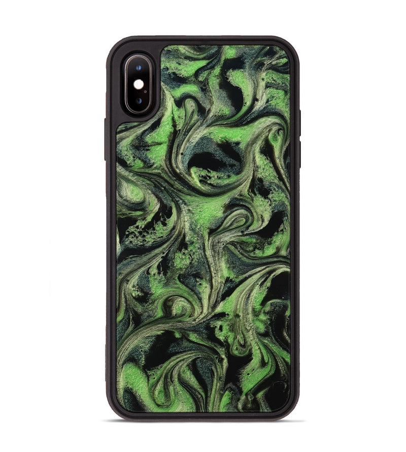 iPhone Xs Max ResinArt Phone Case - April (Green, 814108)