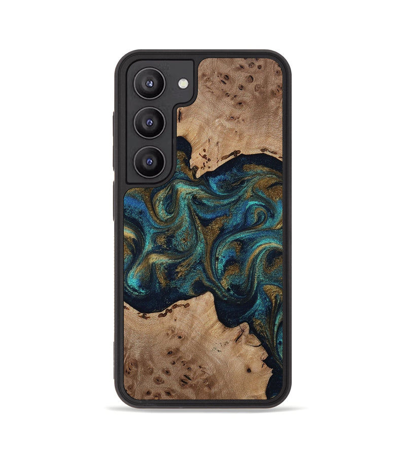 Galaxy S23 Wood Phone Case - Jacoby (Teal & Gold, 814180)