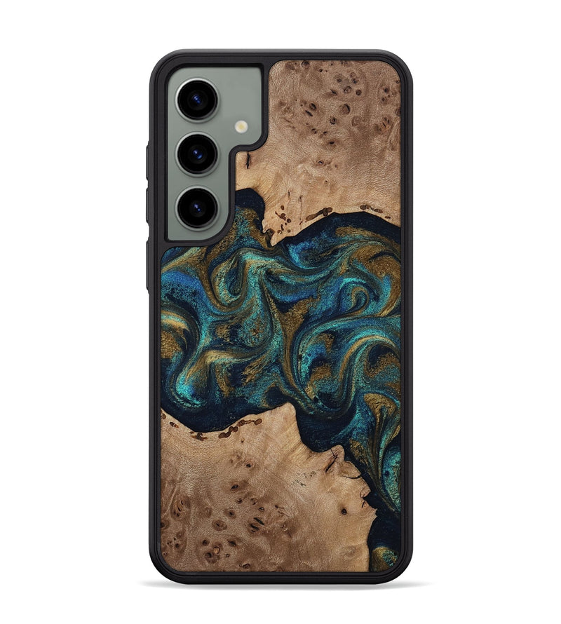 Galaxy S24 Plus Wood Phone Case - Jacoby (Teal & Gold, 814180)