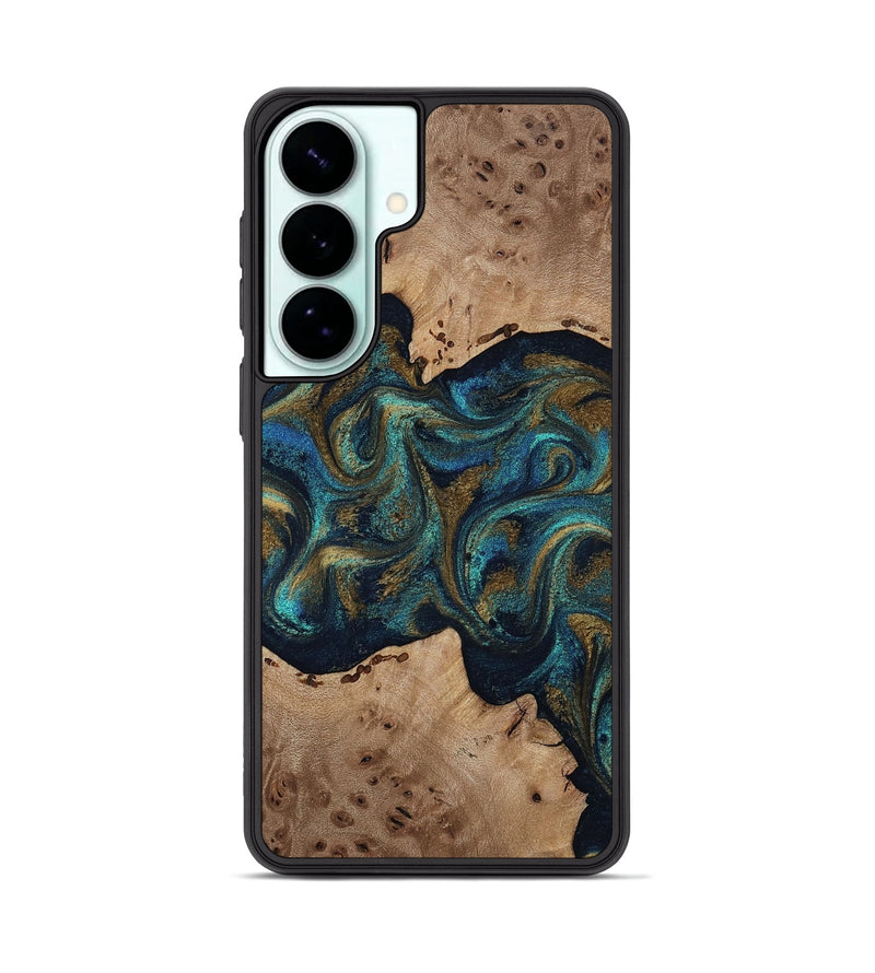 Galaxy S26 Plus Wood Phone Case - Jacoby (Teal & Gold, 814180)