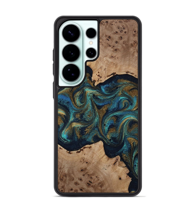 Galaxy S26 Ultra Wood Phone Case - Jacoby (Teal & Gold, 814180)