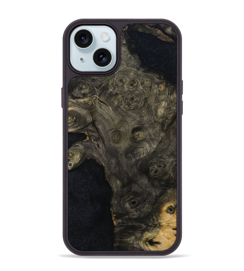 iPhone 15 Plus Wood Phone Case - Evelin (Wood Burl, 814182)