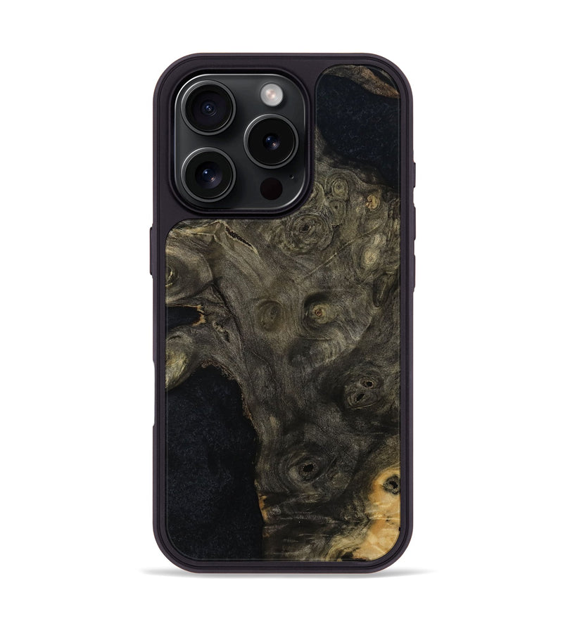 iPhone 16 Pro Wood Phone Case - Evelin (Wood Burl, 814182)